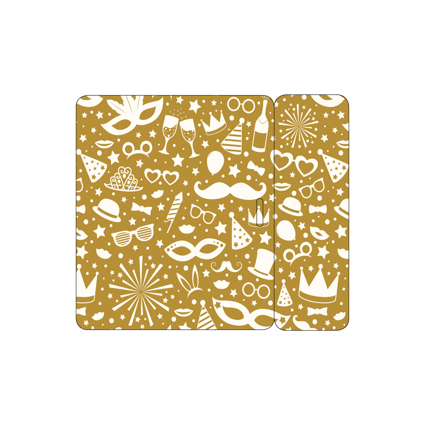 Custom Plastic 5.5" x 4.75" Snap-Off Badges