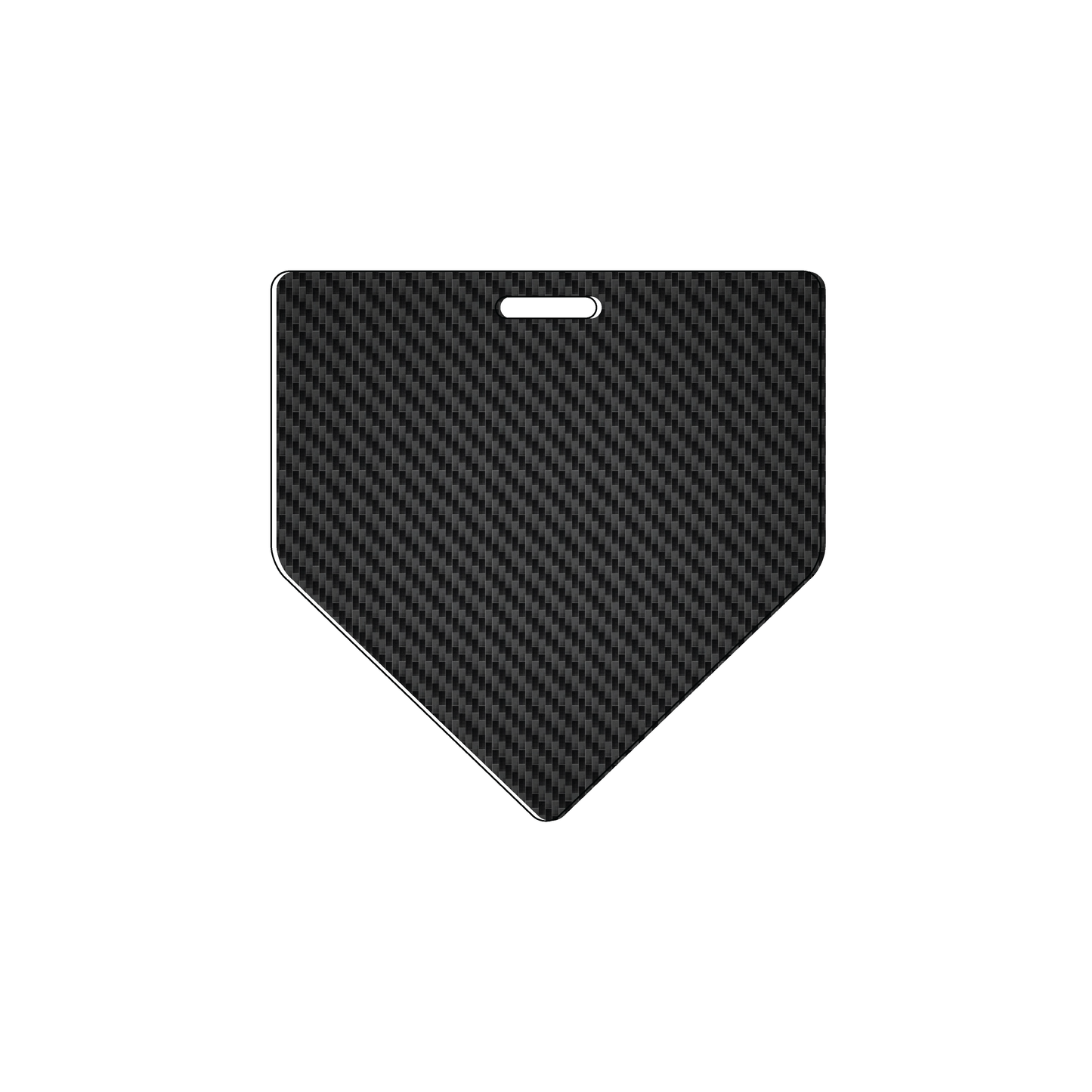 Custom Plastic 3" x 3" Home Plate Badges