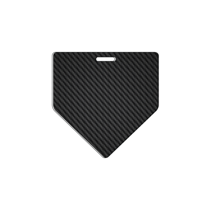Custom Plastic 3" x 3" Home Plate Badges
