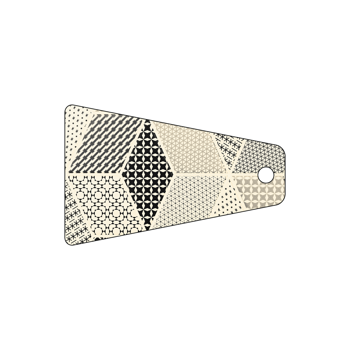 Custom Plastic 2.75" x 1.75" Triangle Key Tags