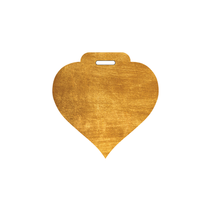 Custom Plastic 3" x 3" Heart Shape Badges