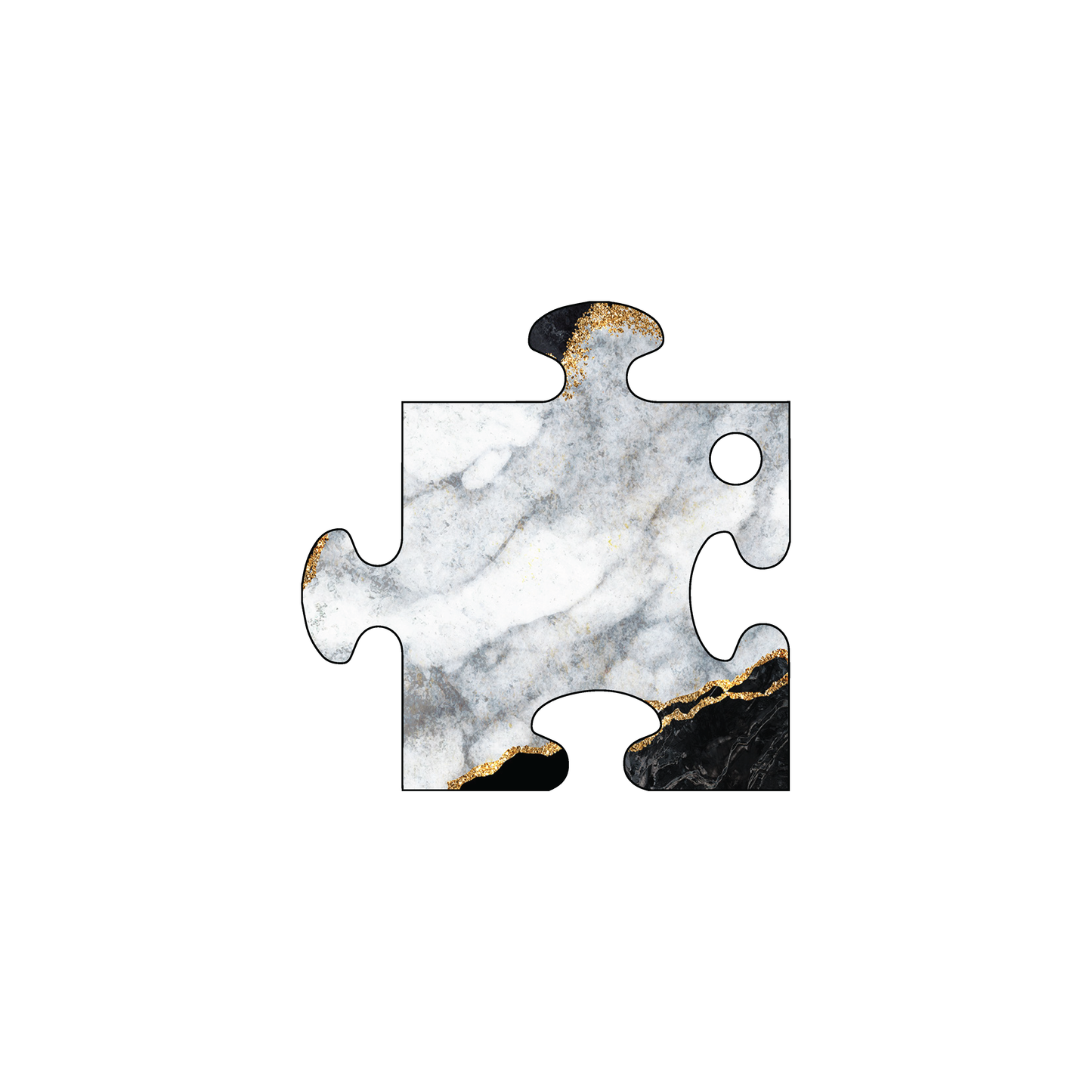 Custom Plastic 2" x 2" Puzzle Shape Key Tags
