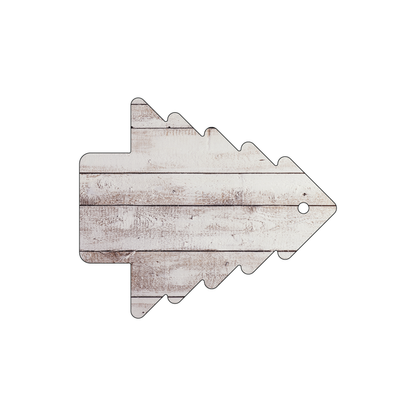 Custom Plastic 3.75" x 4.375" Tree Shape Tags