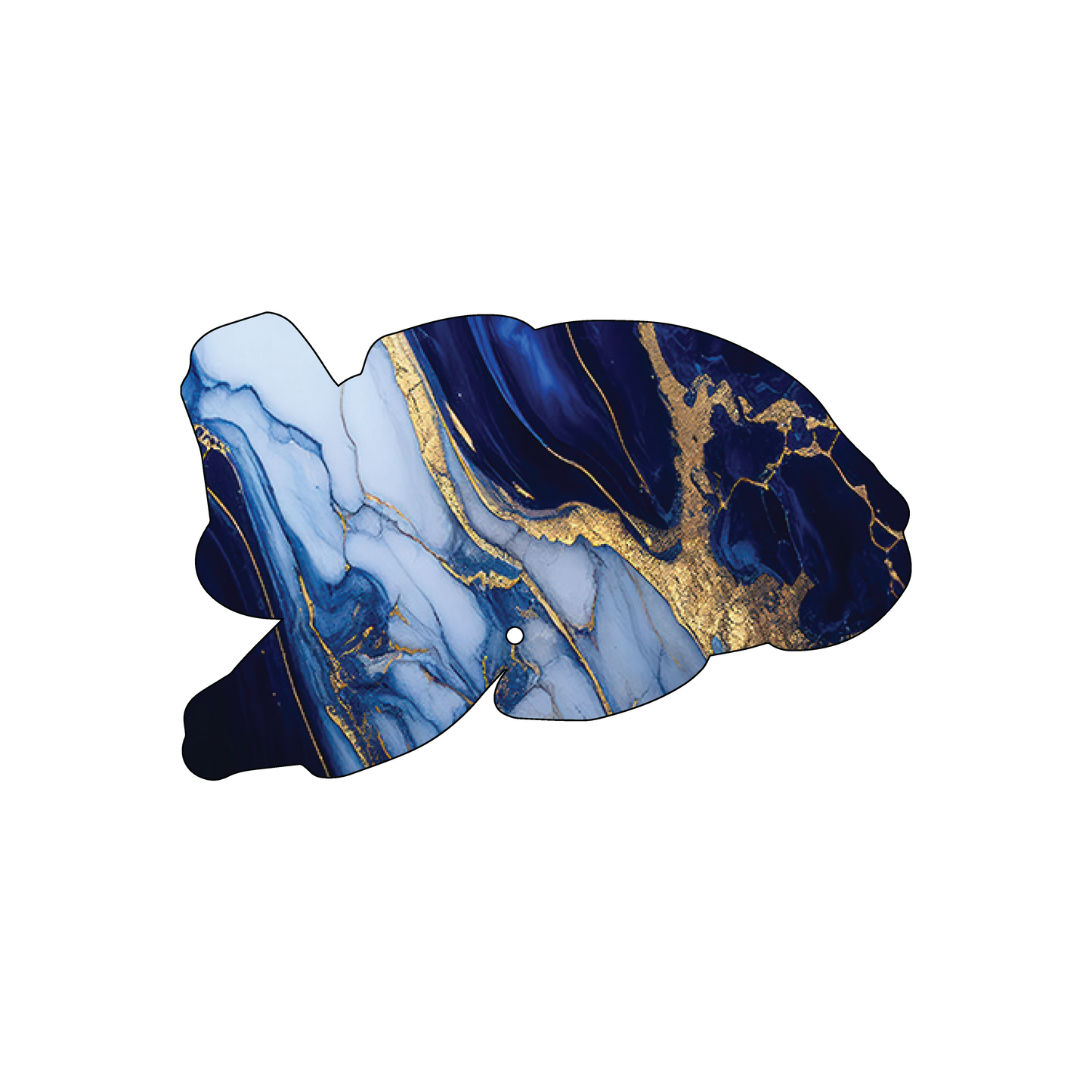 Custom Plastic 3.5" x 2.24" Fish Shape Cards