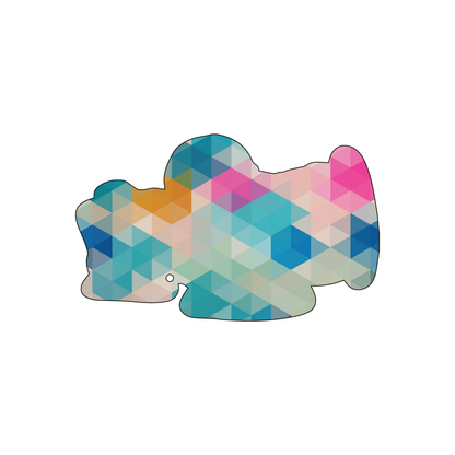 Custom Plastic 3.48" x 2.14" Airplane Shape Cards