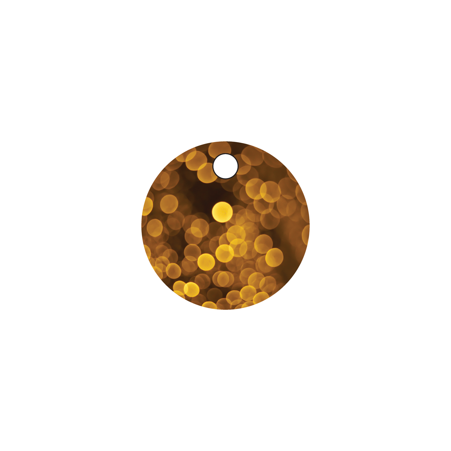 Custom Plastic 1.25" Small Circle Key Tags