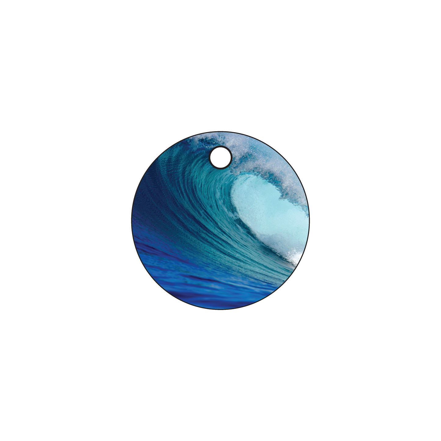 Custom Plastic 1.5" Small Circle Key Tags