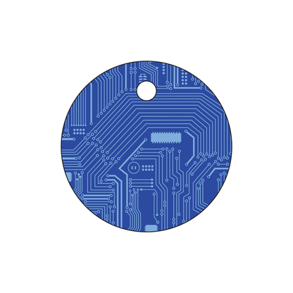 Custom Plastic 1.625" Circle Key Tags