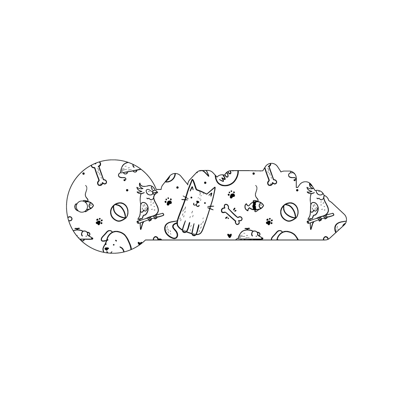 Custom Plastic 3.71" x 1.25" Key Shape Key Tags