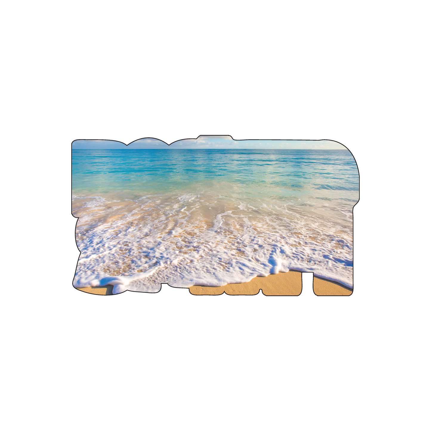 Custom Plastic 3.5" x 1.95" Letters Cards