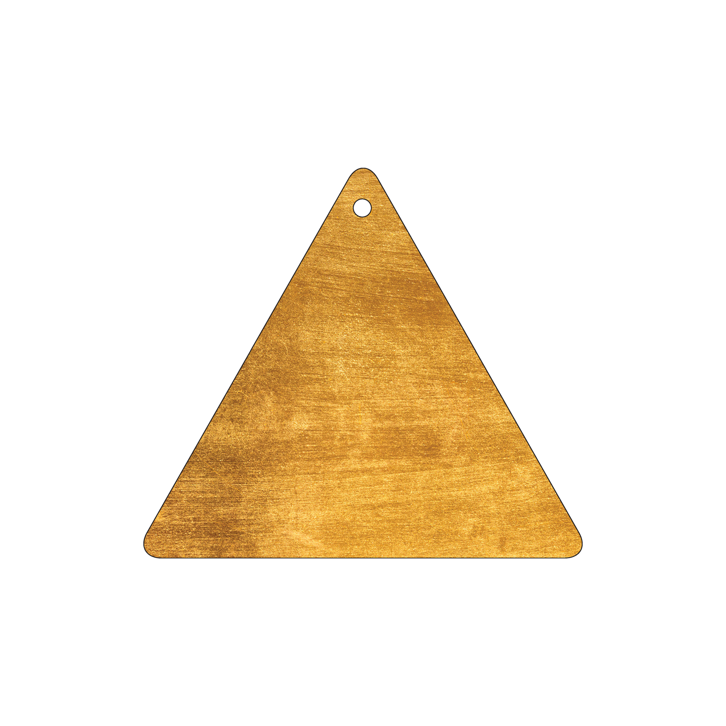 Custom Plastic 4.5" x 4" Triangle Tags