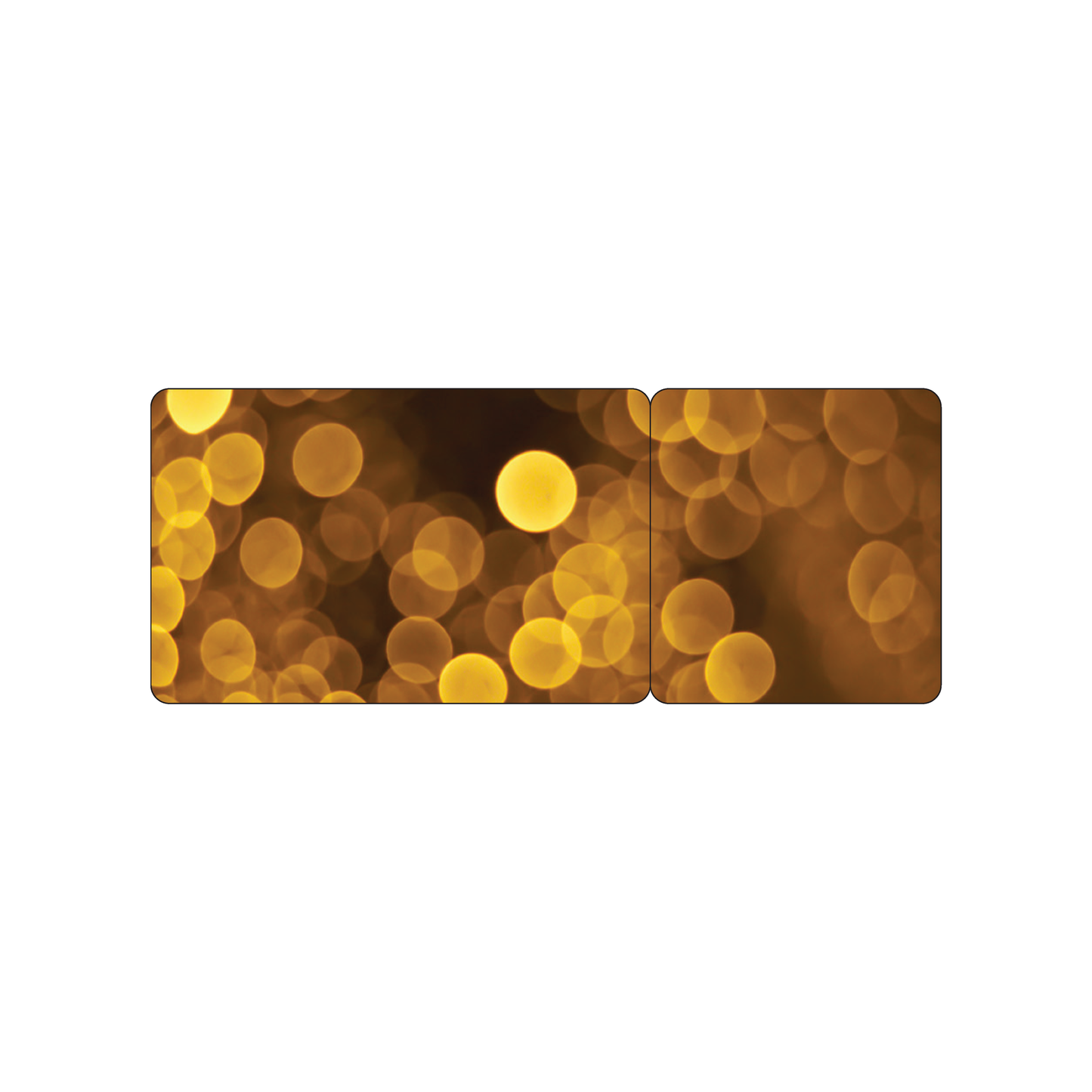 Custom Plastic 3.375" x 2.125" Card and Square Card Combo