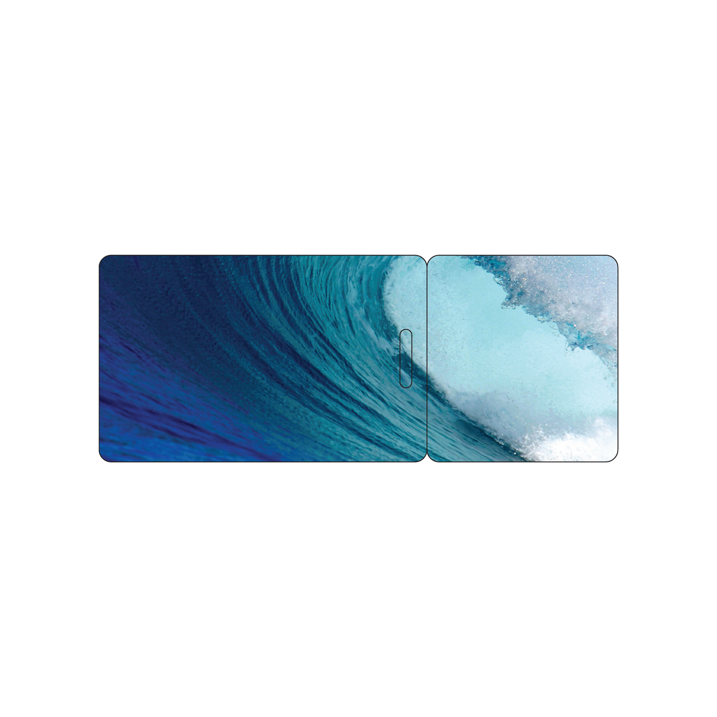 Custom Plastic 3.375" x 2.125" Badge and Square Card Combo