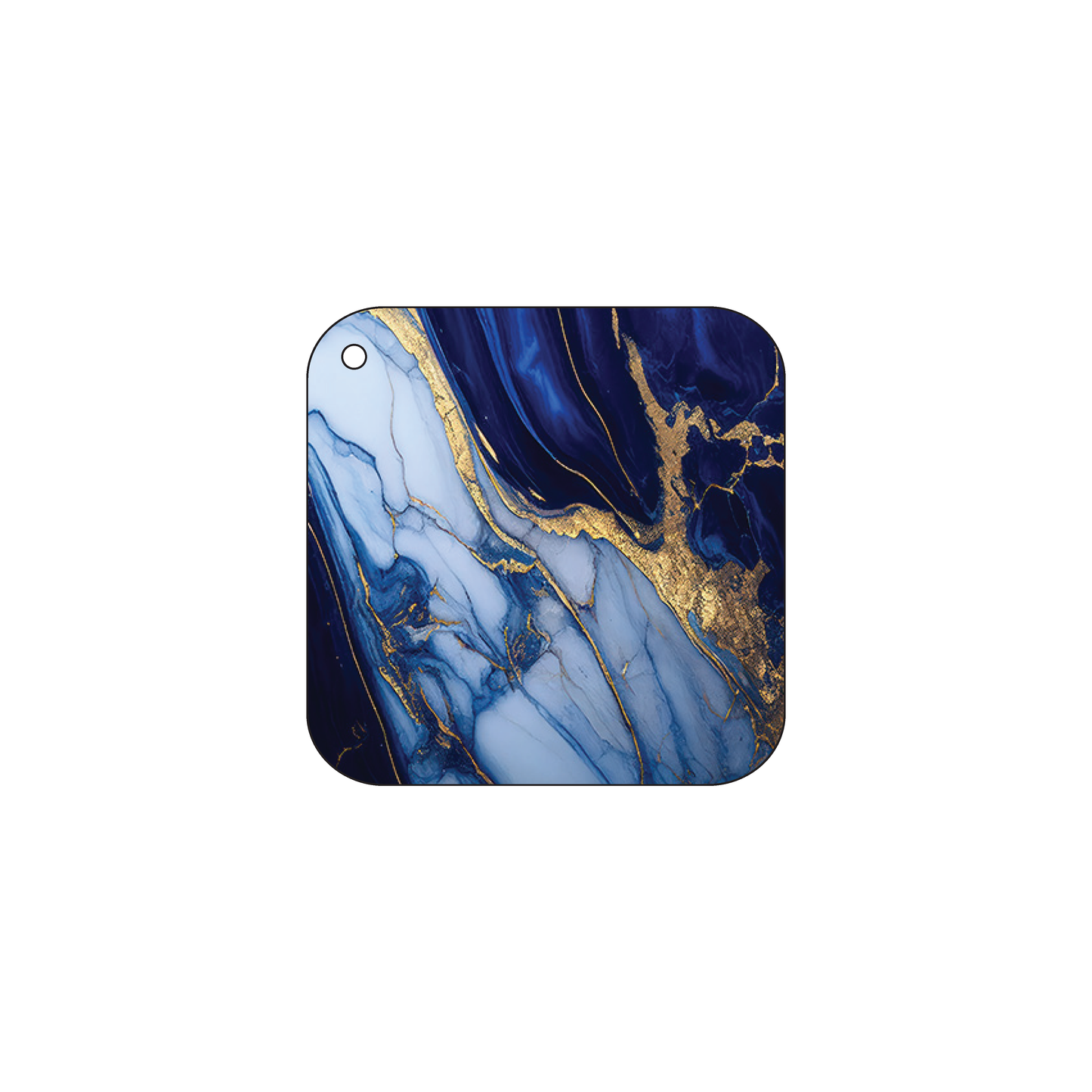 Custom Plastic 1.875" x 1.875" Square Key Tags