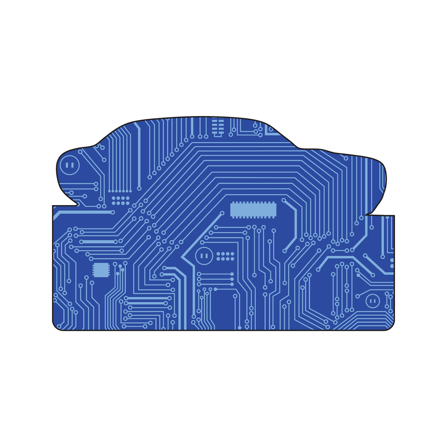 Custom Plastic 4" x 2.5" Car Shape Cards