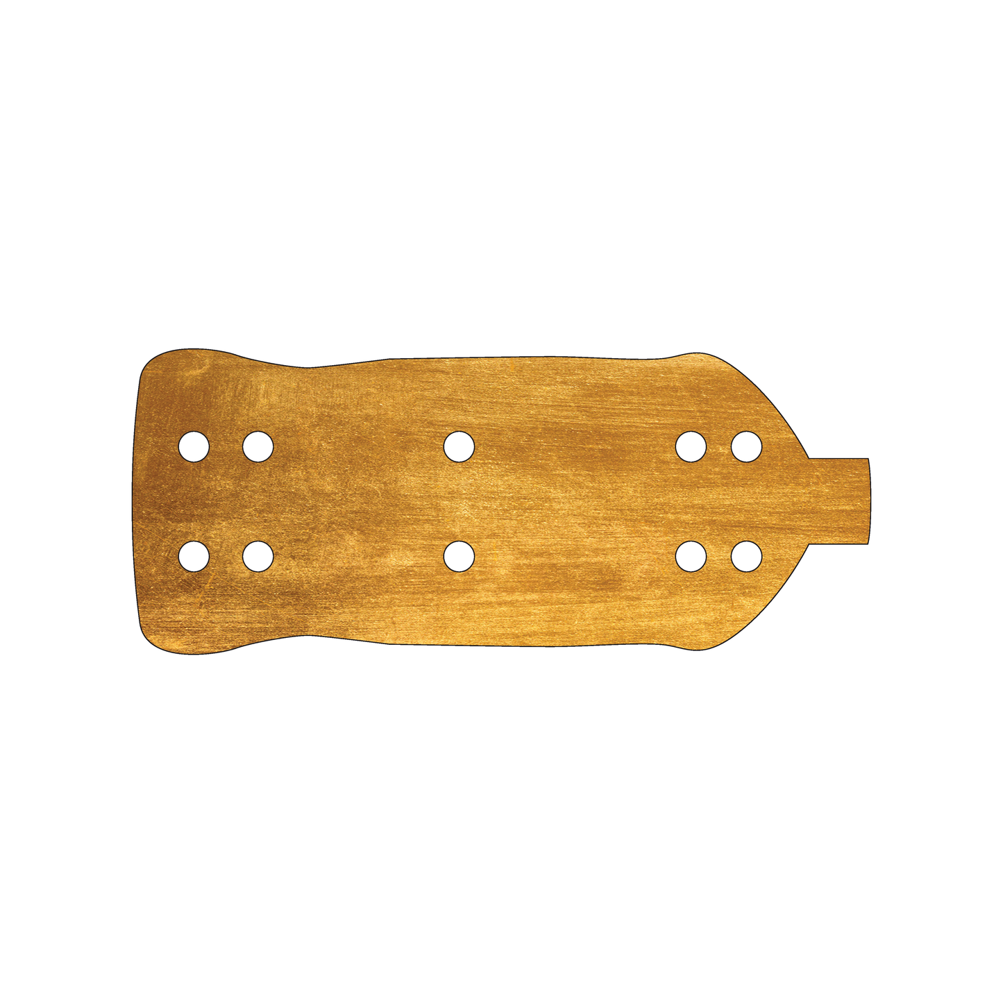 Custom Plastic 2.48" x 6" Bottle Shape Tags with Holes
