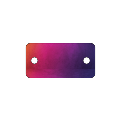 Custom Plastic 2" x 1" Two Hole Key Tags