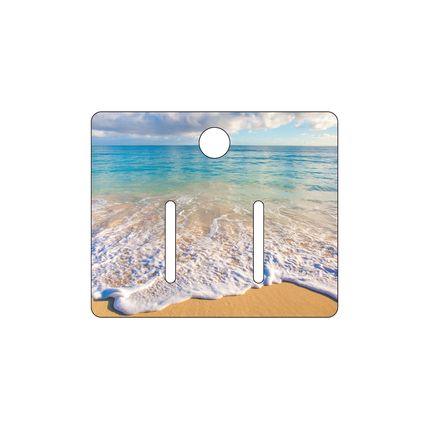 Custom Plastic 2.5" x 3" Product Hang Tags