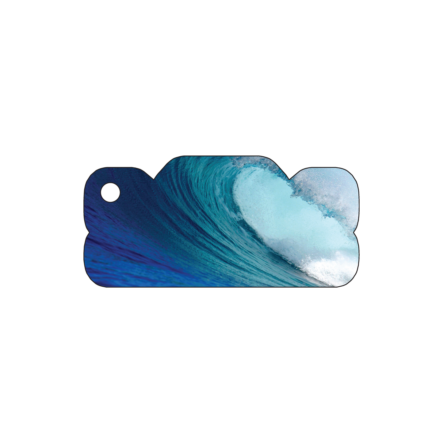 Custom Plastic 2.625" x 1.25" Truck Grill Shape Key Tags