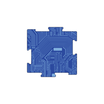 Custom Plastic 2.5" x 2.5" Puzzle Piece Cards