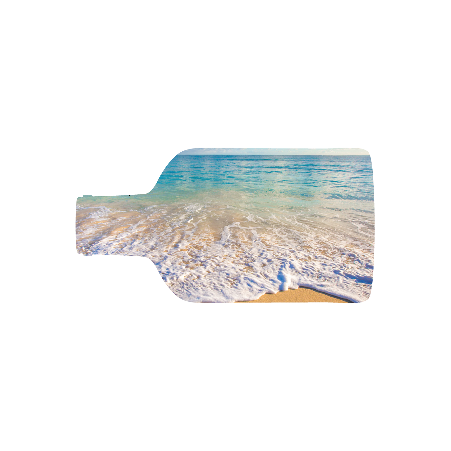 Custom Plastic 3.375" x 1.75" Bottle Shape Cards