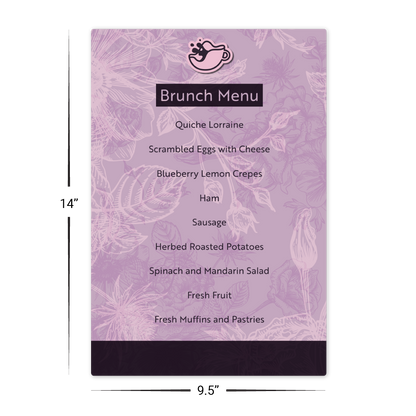 TableNeeds Menu Page