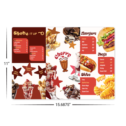 TableNeeds Tri-Fold Menu