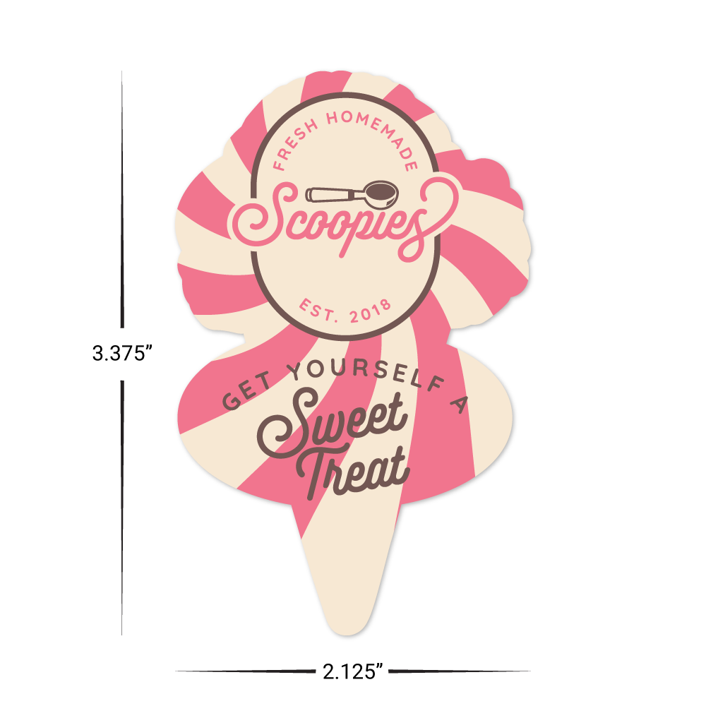 TableNeeds Fully Custom Shape Ice Cream