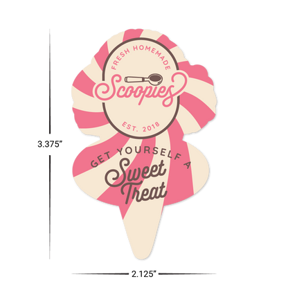 TableNeeds Fully Custom Shape Ice Cream
