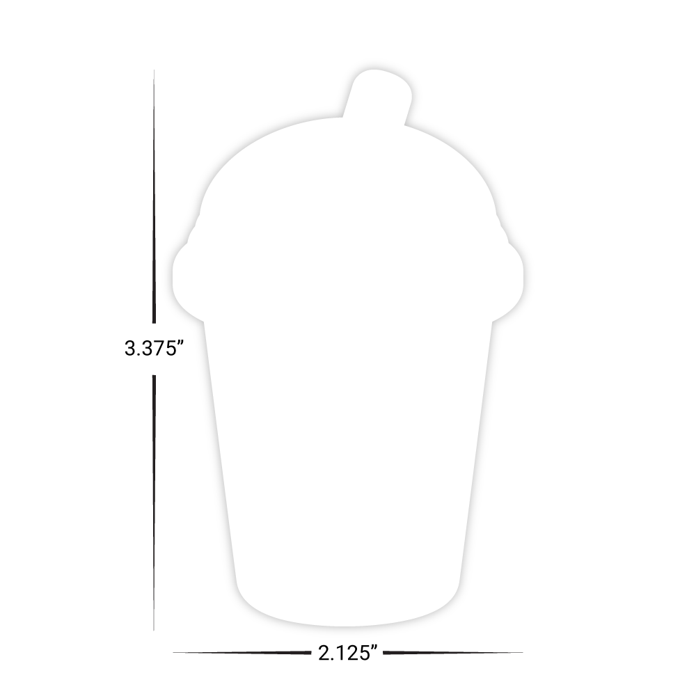TableNeeds Fully Custom Shape Juice/Smoothie