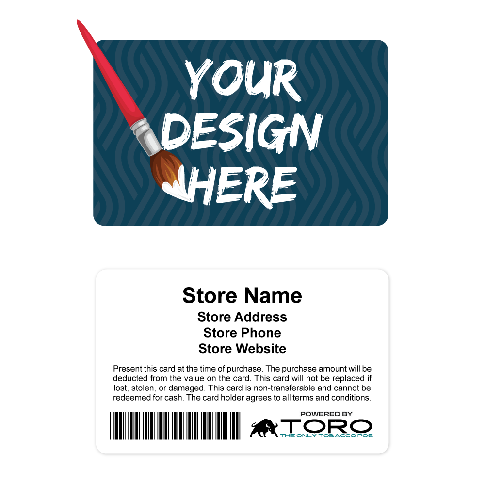 Toro Cigar Custom Gift Cards