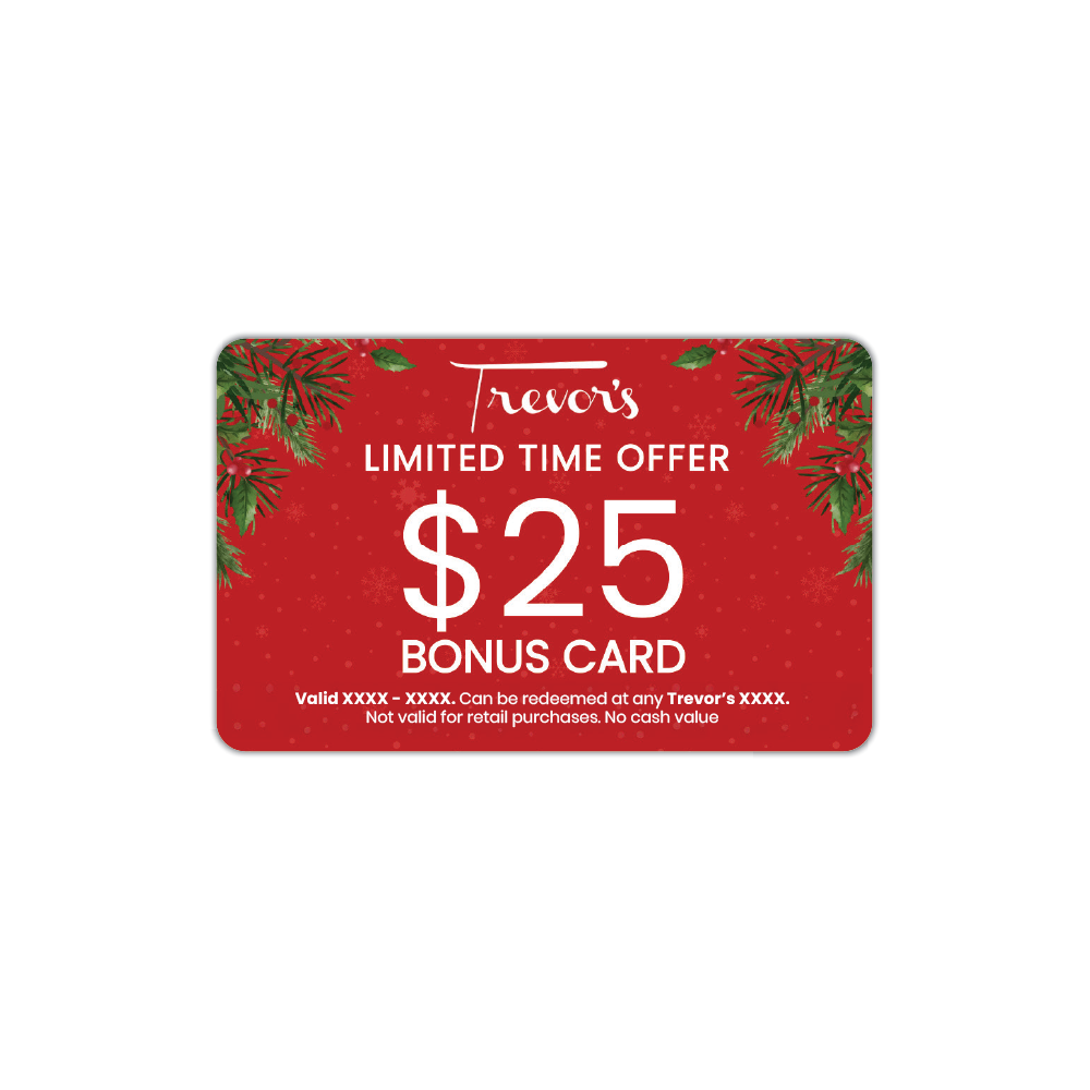 Trevor's Liquor 25 Bonus Gift Card