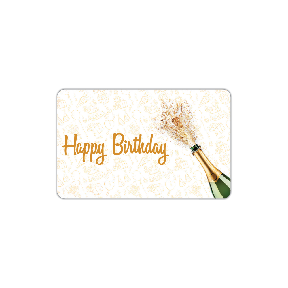 Trevor's Liquor Happy Birthday Champagne Gift Card