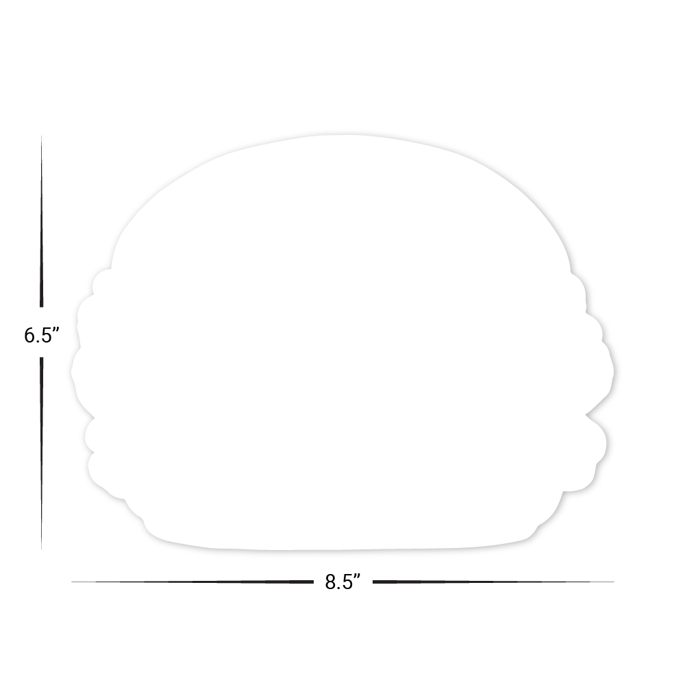 United Payment Corp Burger Shaped Menu