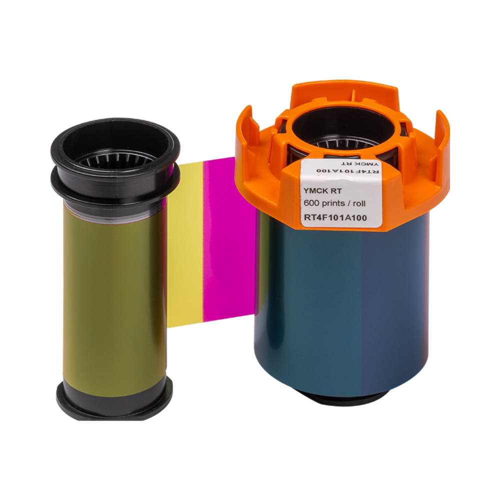 Evolis Agilia YMCK Retransfer Color Ribbon - 600 Prints/Roll - DEMO