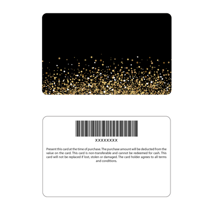 Your Logo - Black Glitter