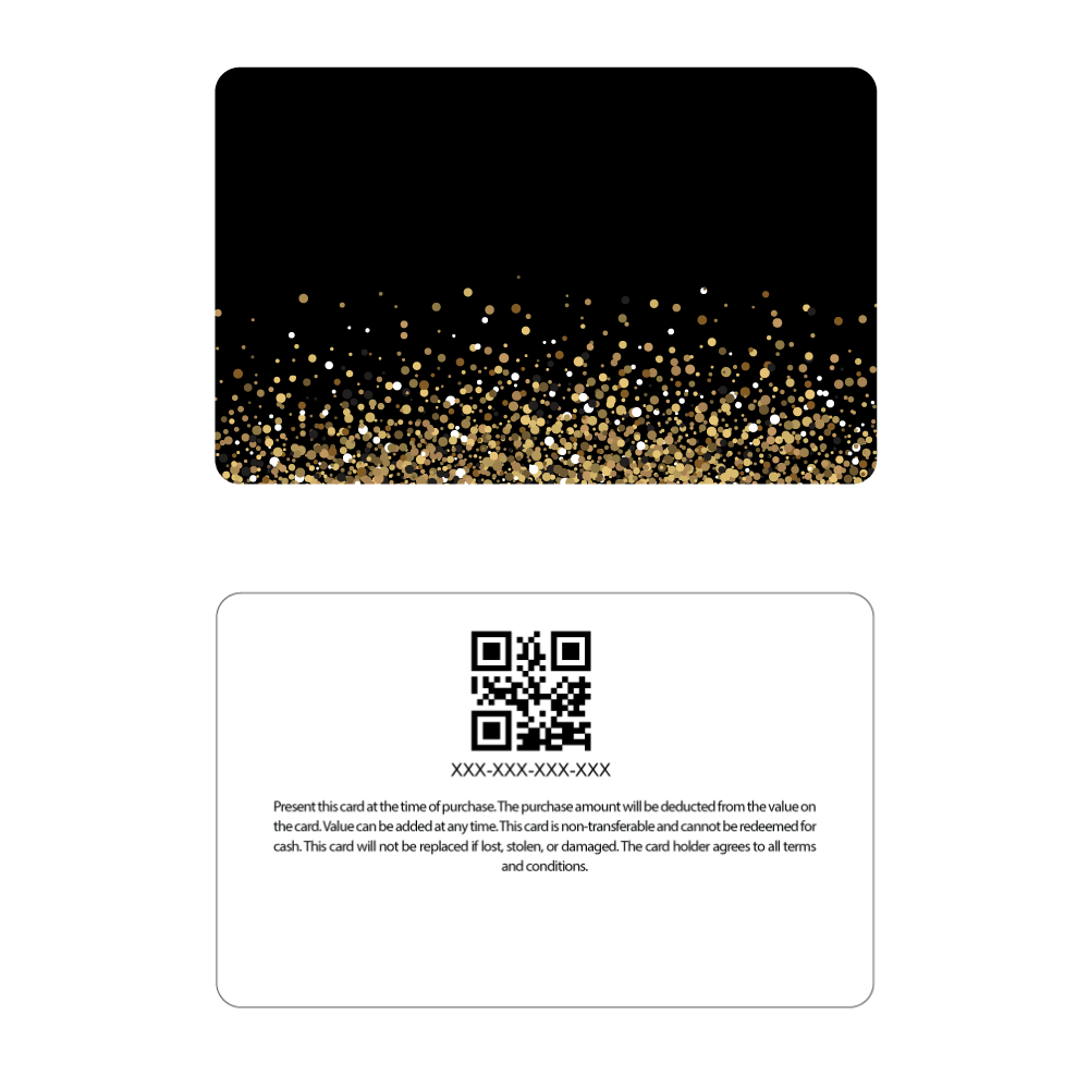 Your Logo - Black Glitter
