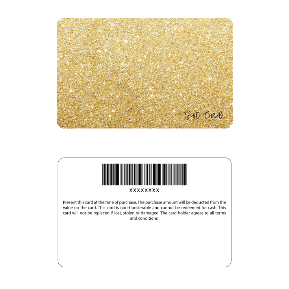 Your Logo - Gold Glitter