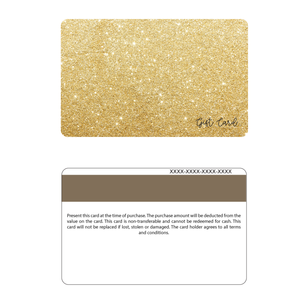 Your Logo - Gold Glitter