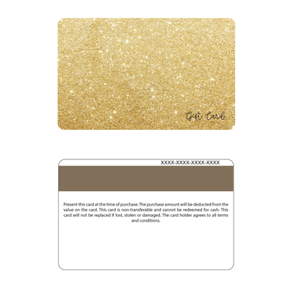 Your Logo - Gold Glitter