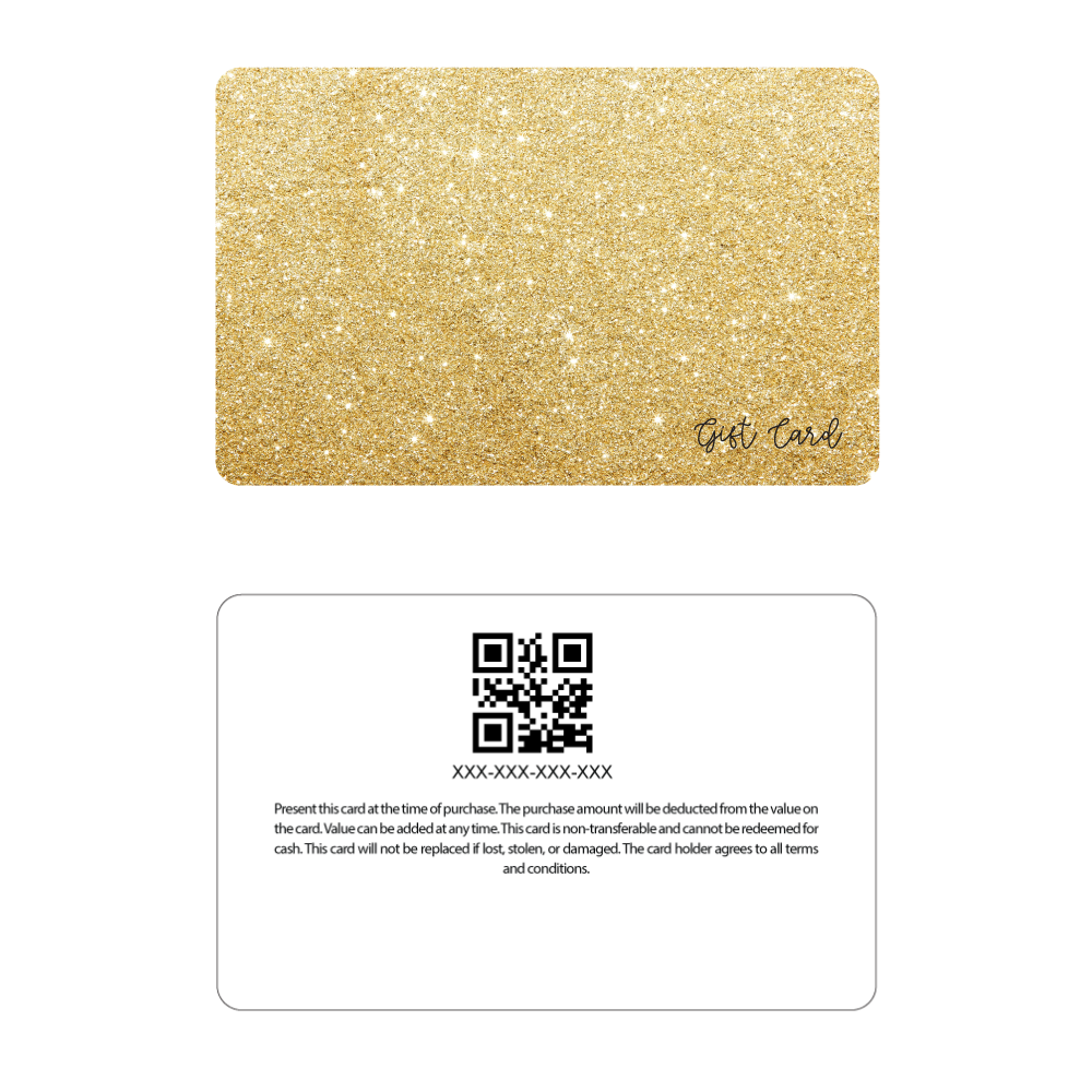 Your Logo - Gold Glitter