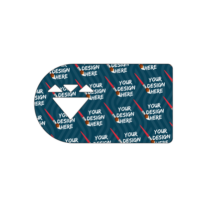 Custom Plastic 3.5" x 2" Diamond Cut Out Cards
