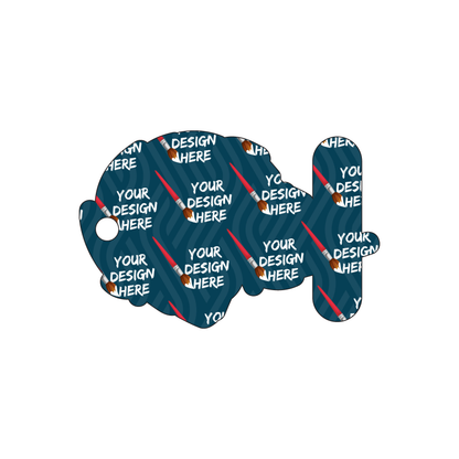 Custom Plastic 3.195" x 2.1" Lion Head Shape Tags