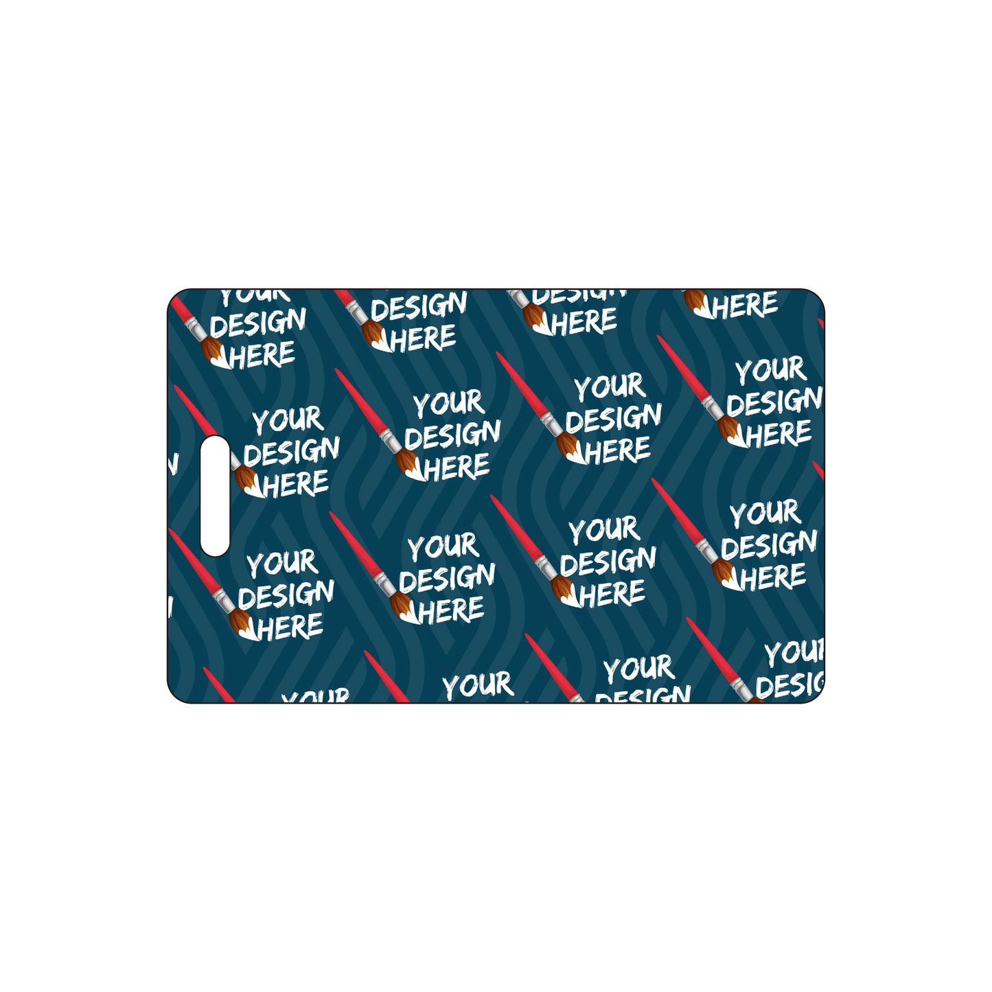 Custom Plastic 3.375" x 2.125" Vertical Badges