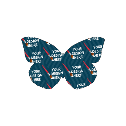 Custom Plastic 3.375" x 2.125" Butterfly Shape Cards