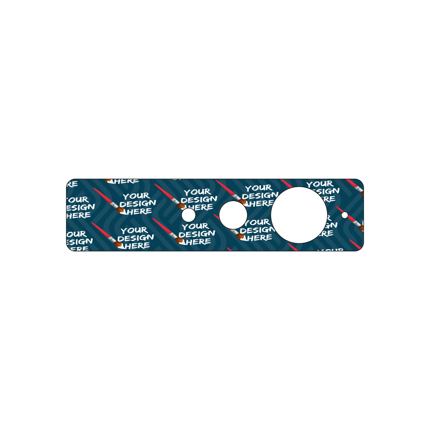 Custom Plastic 4.13" x 1" Gauge Cards