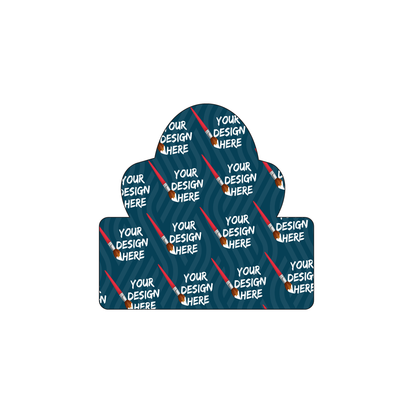 Custom Plastic 3" x 2.875" Pedestal Cards
