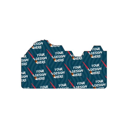 Custom Plastic 3.5" x 2" Skyline Shape Cards