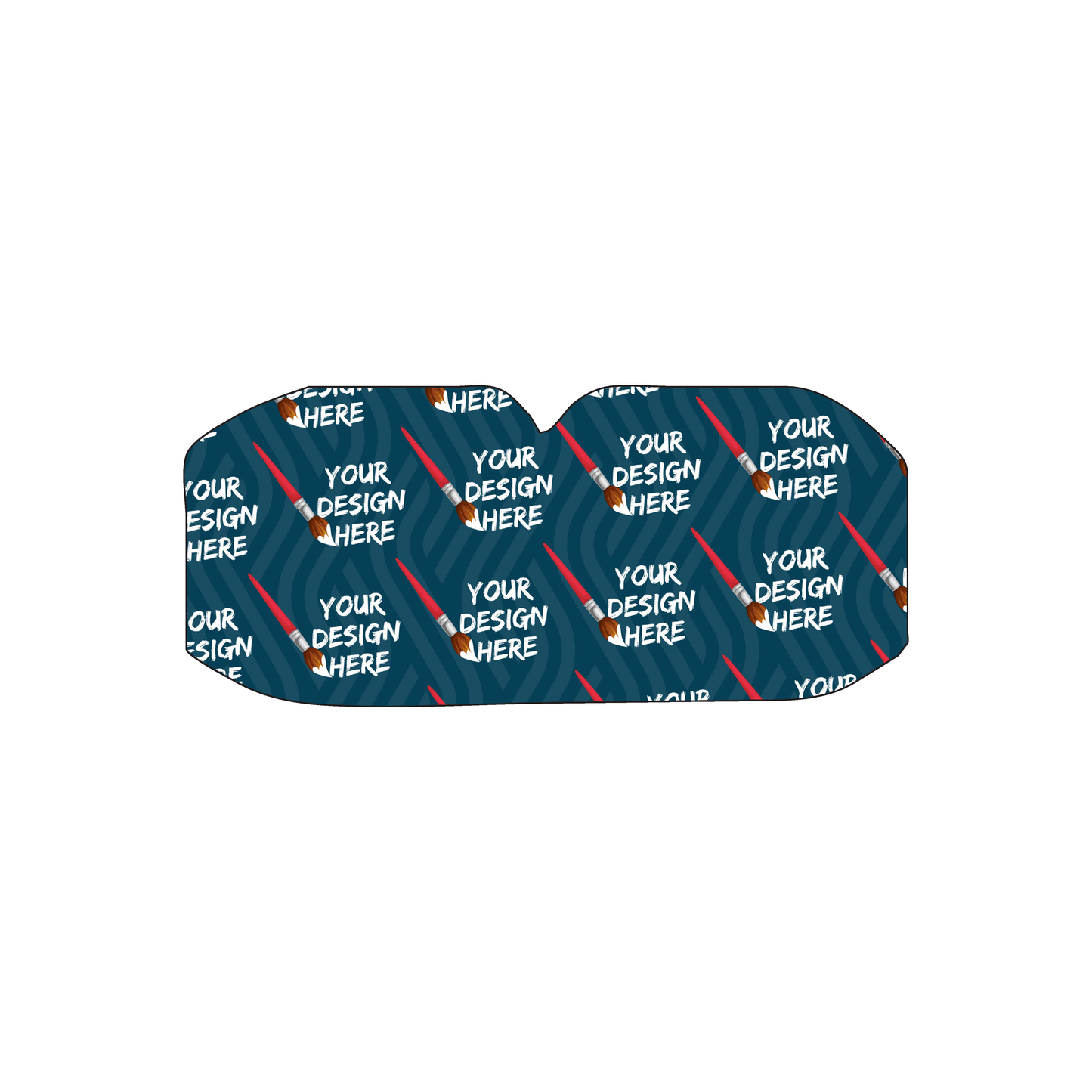 Custom Plastic 3.389" x 1.5" Goggles Shape Cards