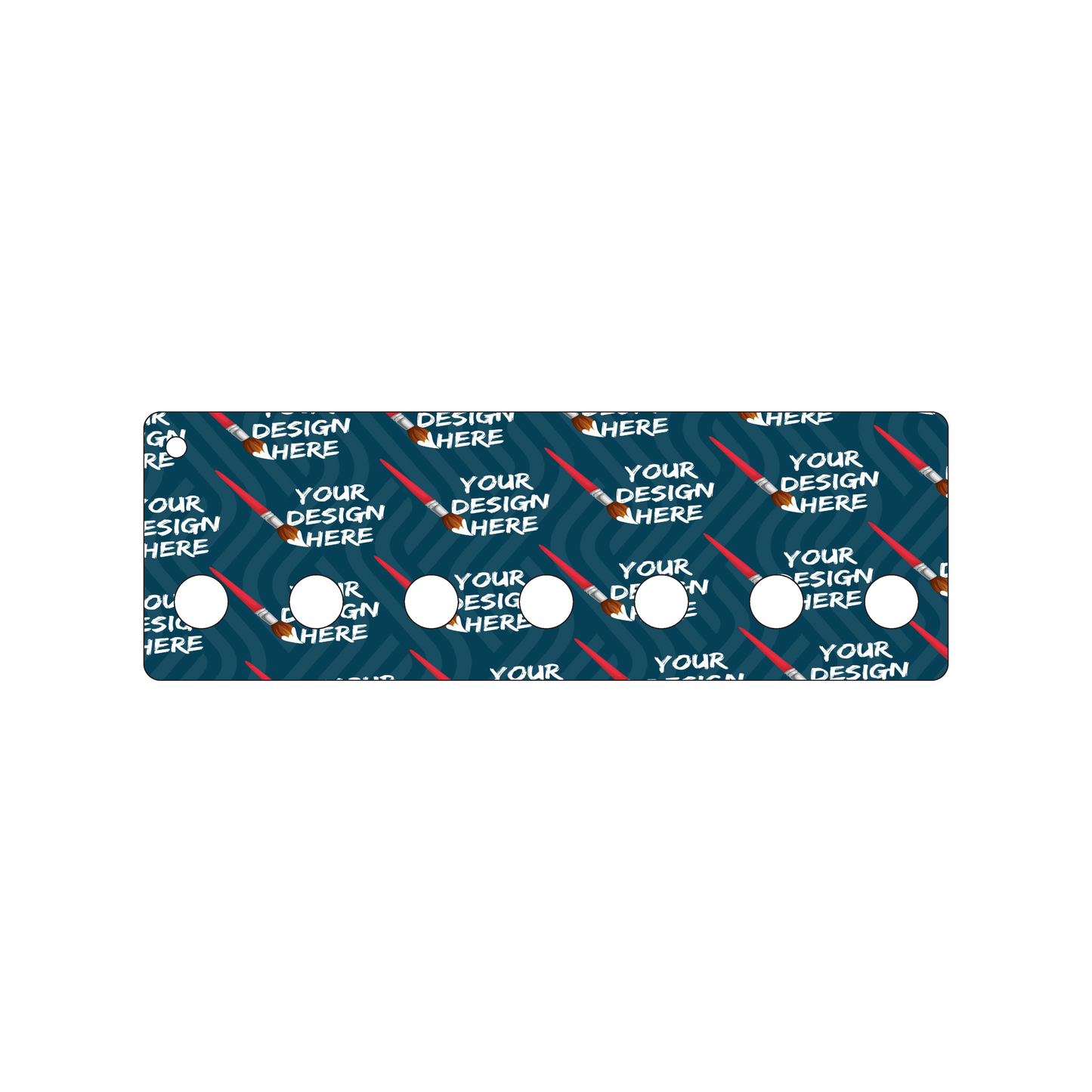 Custom Plastic 6" x 2" Size Chart Cards
